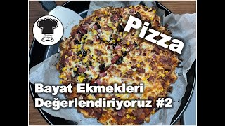 Bayat Ekmekleri Değerlendiriyoruz 2 Pizza  Bayat Ekmek İle Pizza Yapımı [upl. by Artemahs]