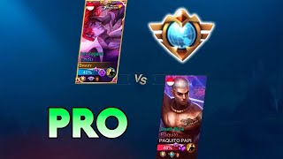 TOP GLOBAL CHOU VS PAQUITO  WIN OR LOSE  MLBB [upl. by Aikehs]