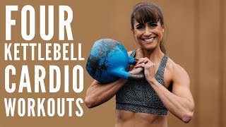 4 Kettlebell Cardio Workouts [upl. by Meesak]