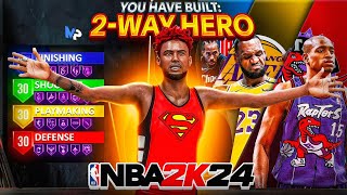 NEW quot2WAY HEROquot BUILD is the BEST BUILD on NBA2K24 94 DUNK quotDO IT ALLquot ISO BUILD IS INSANE [upl. by Hgieleak]