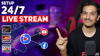 How to Set Up 247 Live Stream with Pre Recorded Videos on YouTube [upl. by Guglielma]