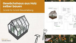 Gewächshaus aus Holz selber bauen [upl. by Mimajneb403]