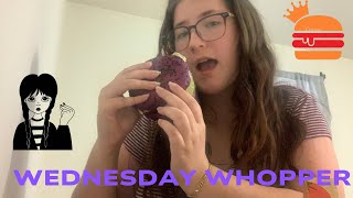 Trying The New Addams Family Wednesday Whopper [upl. by Raama171]