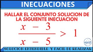 Solución Explicada De INECUACIONES Racionales o con Fracción [upl. by Ylrrad805]