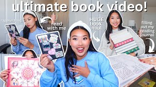 THE ULTIMATE BOOK VIDEO read with me book haul and working on my reading journal [upl. by Agnimod585]