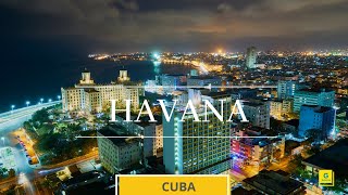 Havana Cuba –Drone Aerial View and Time Lapse Video 4K [upl. by Garrik]