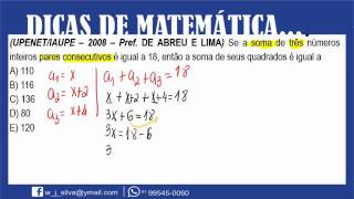 Resolução de questão da UPENET de Progressão Aritmética [upl. by Yxel]