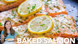 How To Make Baked Salmon with Garlic and Dijon  Under 30 Minutes [upl. by Estel]