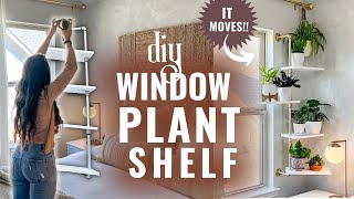 DIY SHELF PROJECT  Make a plant shelf for window [upl. by Hamal]