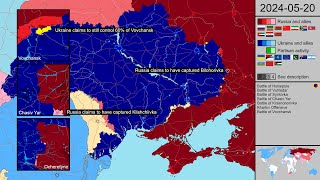 Week 117 Russian momentum halted  New Vovchansk mini map [upl. by Nawd]