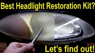 Best Headlight Restoration Kit Lets find out 3M Sylvania Meguiars Mothers Turtle Wax amp HF [upl. by Sunil844]