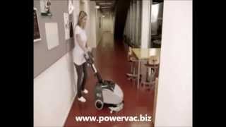 PowerVac Nilfisk SC350 battery floor scrubber [upl. by Shriner493]