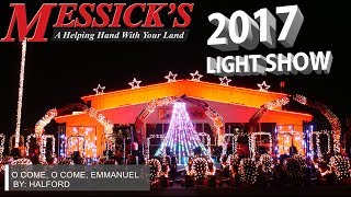 Messicks 2017 Christmas Light Show  Halford  O Come O Come Emmanuel [upl. by Yenar]