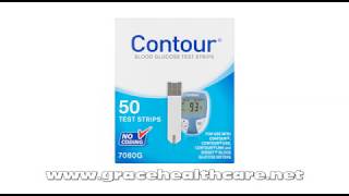 Bayer Contour Glucose Test Strips  wwwgracehealthcarenet [upl. by Jacky231]