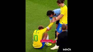 Neymar Jr cried bitterly after been injured during a matchinjuredfootballer [upl. by Neitsabes190]