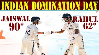 Rahul Jaiswal Classic Batting  INDIA vs AUSTRALIA  1st Test Day 2 cricket INDvAUS BGT [upl. by Eetse]