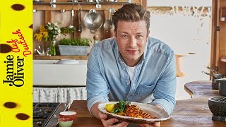 ZitronenHähnchenbrust mit Süßkartoffelpüree  Jamie Oliver auf Deutsch [upl. by Korey166]