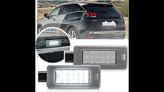 LAMPADE LED LUCI TARGA per PEUGEOT 3008 II specifico serie TOP CANBUS [upl. by Lehrer]