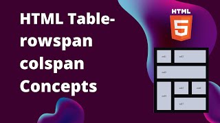 Html Table rowspan amp colspan in Hindi [upl. by Rawlinson]