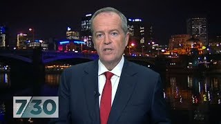 Opposition leader Bill Shorten discusses Labors election promises  730 [upl. by Yalc]