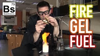 Fire Gel Fuel  Made from Egg Shells and Vinegar [upl. by Macpherson]