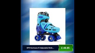 SFR Hurricane IV Adjustable Roller Skates  Shark Blue [upl. by Annayoj657]