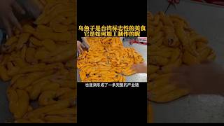 乌鱼子是台湾标志性的美食它是如何加工制作的呢！乌鱼子 美食加工 [upl. by Pohsib]