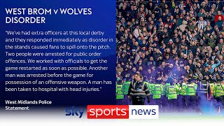 West Midlands Police have confirmed that arrests were made during West Brom and Wolves FA Cup tie [upl. by Jac]