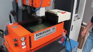 Charmilles Roboform 20 CNC Electronic Discharge Machine EDM with 4 Position Electrode Changer [upl. by Derron813]