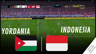 INDONESIA U23 VS YORDANIA U23 PIALA ASIA U23 2024 Simulasi Permainan Video [upl. by Sumerlin890]