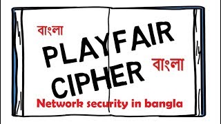 Playfair Cipher  Network Security in Bangla  How to convert Plaintext into Cipher text in bangla [upl. by Llenwad]