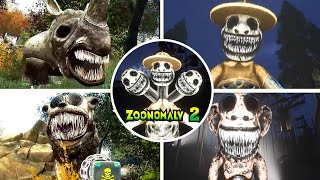 Zoonomaly 2  The monkey monster has crocodile molars and All Jumpscares [upl. by Ng673]