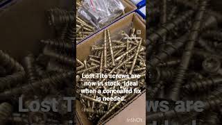 Lost tite screws  Ideal when a concealed fix is needed [upl. by Onitrof]