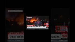 CNN mocked for calling protests quotFiery 🔥 but mostly peaceful MSM bias and twisted narrative [upl. by Diamond]