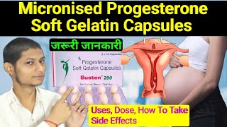 micronised progesterone soft gelatin capsules 200 mg  How to use  progesterone capsule [upl. by Ettezus]