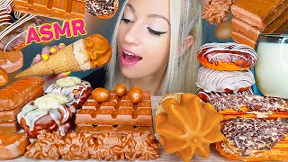 ASMR EATING CHOCOLATE ICE CREAM CAKE DONUTS 초콜릿 디저트 아이스크림 케이크 CANDY BARS DESSERT MUKBANG 먹방 [upl. by Nairbo]