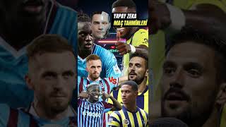 Yapay Zeka Haftanın Süper Lig Maçlarını Tahmin Ediyor 0104 Kasım PART8 süperlig fb trabzonspor [upl. by Aneehsram]