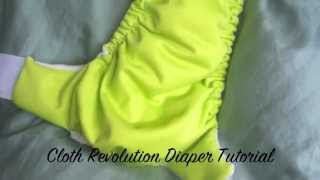 Cloth Revolution Pocket Diaper Tutorial with Velcro [upl. by Alhahs]