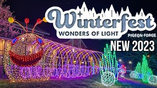 Pigeon Forge Wonders of light Whats New for 2023  Winterfest Lights Christmas In The Smokies Walk [upl. by Biddie]