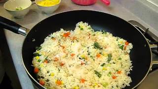 How to Make Vegetable Fried Rice  Authentic Chinese Style  Quick and Easy Recipe [upl. by Pence178]