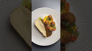 Chicken ballotine with green olive carrot mousseline and dauphine potatoes food cooking recipe [upl. by Carthy948]