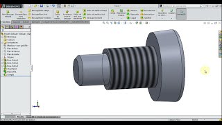 Modélisation dune vis sur solidworks [upl. by Aihsenak85]