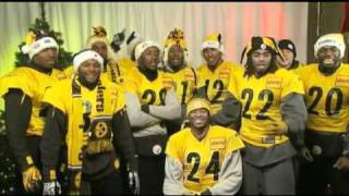 Pittsburgh Steelers players singing Christmas Carols [upl. by Trepur]