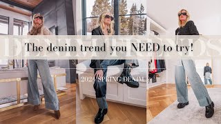 7 Ways To Style 2024’s HOTTEST Denim Trend Transition Your Denim From Winter to Spring [upl. by Seve]