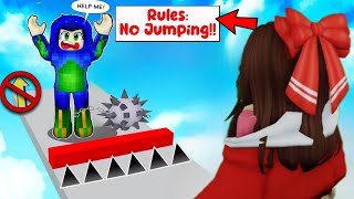 Roblox But YOU CANT JUMP ft AyushMore EktaMore [upl. by Eisej]