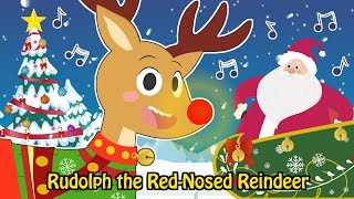 KARAOKE  Rudolph The Red Nosed Reindeer 🦌 Childrens Christmas Songs [upl. by Attenoj]