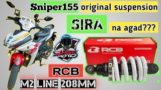 Sniper155 rear shock  RCB M2 Line Suspension  Sharky Moto [upl. by Goar]