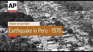 Earthquake in Peru  1970  Today In History  31 May 18 [upl. by Dnalyr]