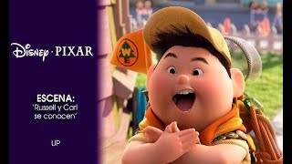 Up  Escena Russell y Carl se conocen  Disney · Pixar Oficial [upl. by Ambrosine]