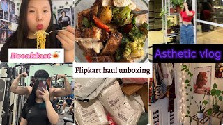 Flipkart haul unboxing under Rs500 whatieatinadayy astheticvlog mukbang livingalone [upl. by Fiden]